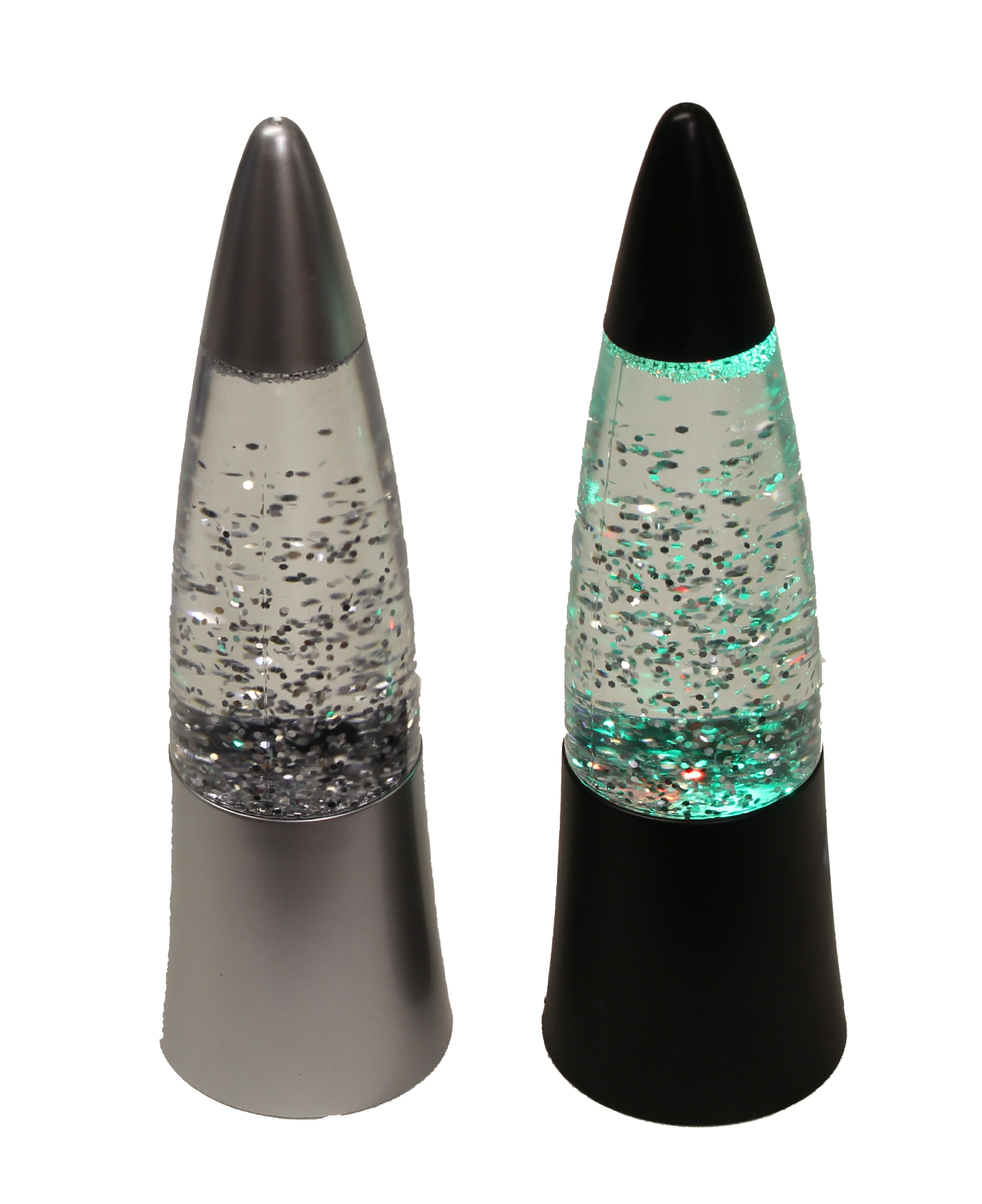 1 x 6 inch Mini Glitter Shake Lava Rocket LED Lamp Light Desktop
