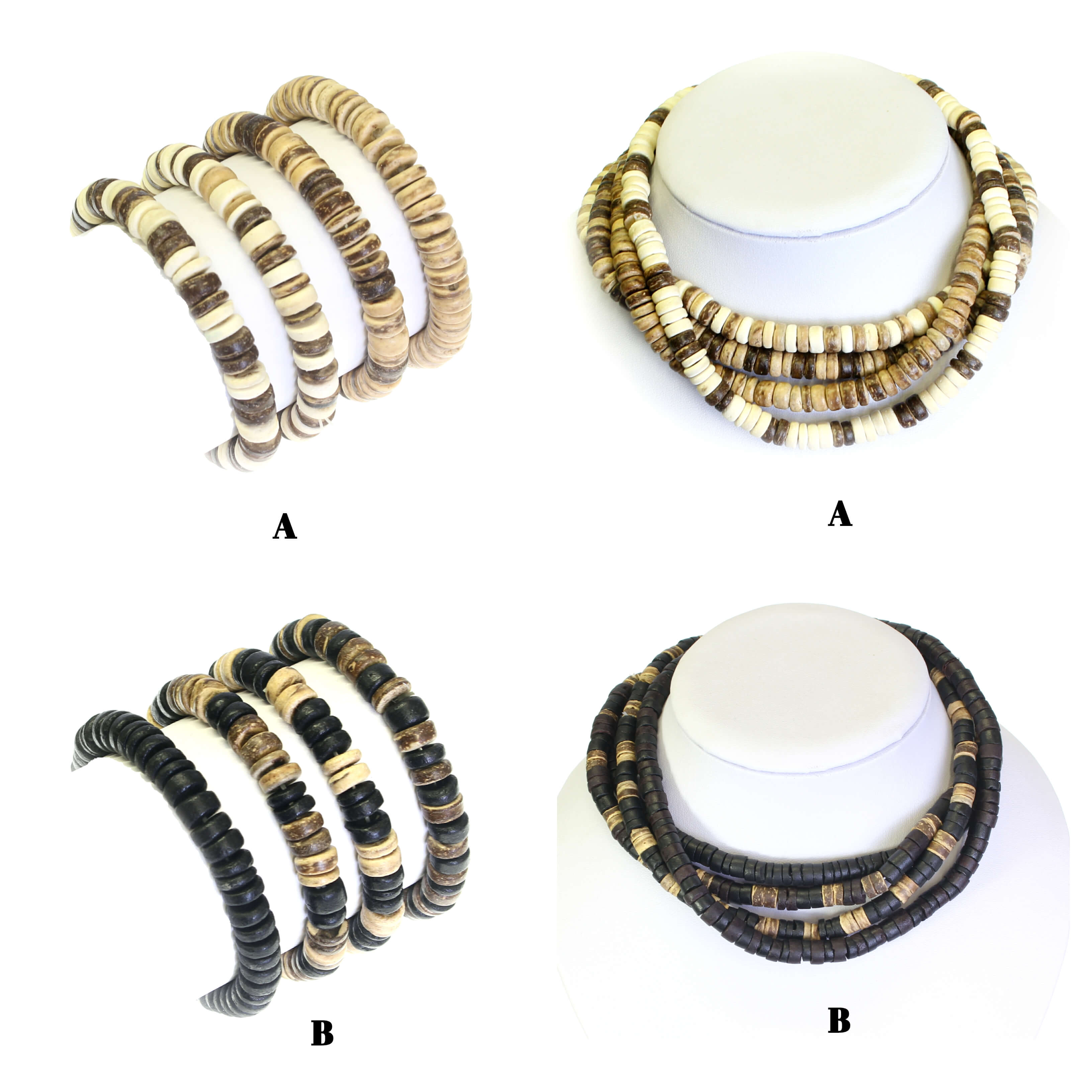 coco wood bracelet necklace