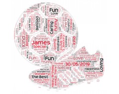 Personalised Word Art Print Football Ball Boots Player Coach Fathers Day Gifts