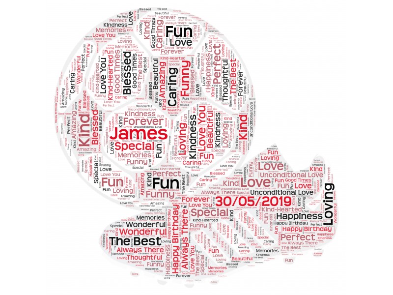 Personalised Word Art Print Football Ball Boots Player Coach Fathers Day Gifts