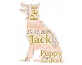 Personalised Pet Dog Word Art Print Gift for Puppy Lovers