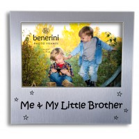 Me & My Little Brother Photo Frame - Gift For Brother Or Sister - Gift Idea - Birthday Christmas Keepsake Present Picture - 5 x 3.5 inch - Style 3