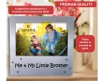 Me & My Little Brother Photo Frame - Gift For Brother Or Sister - Gift Idea - Birthday Christmas Keepsake Present Picture - 5 x 3.5 inch - Style 3