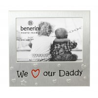 We Love Our Daddy Photo Frame - 5 x 3.5" (13 x 9 cm) 