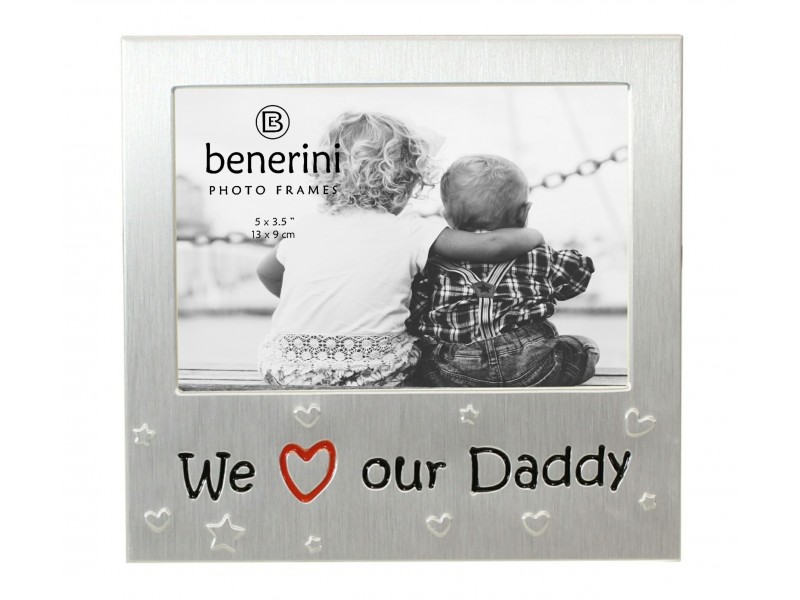 We Love Our Daddy Photo Frame - 5 x 3.5" (13 x 9 cm) 