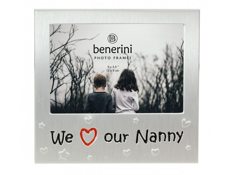 We Love Our Nanny Photo Frame - 5 x 3.5" (13 x 9 cm) 