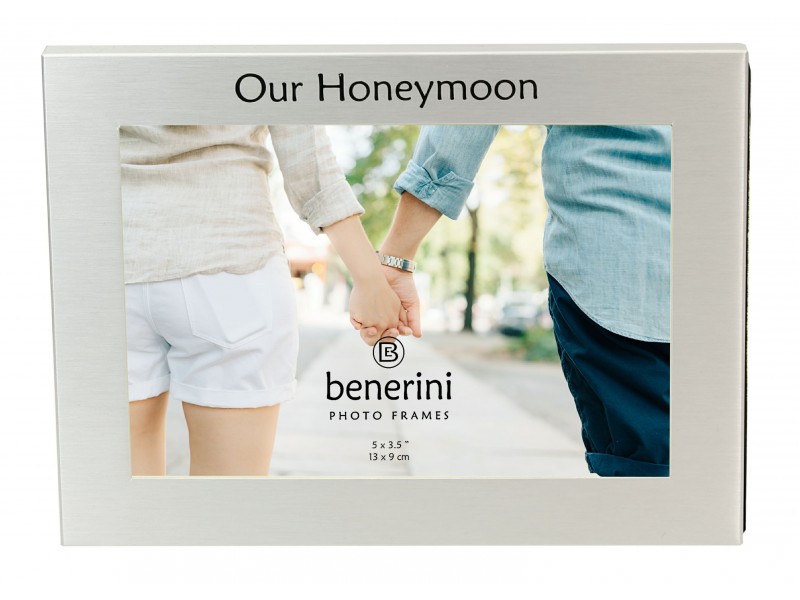 Our Honeymoon Photo Frame - 5 x 3.5" (13 x 9 cm) 