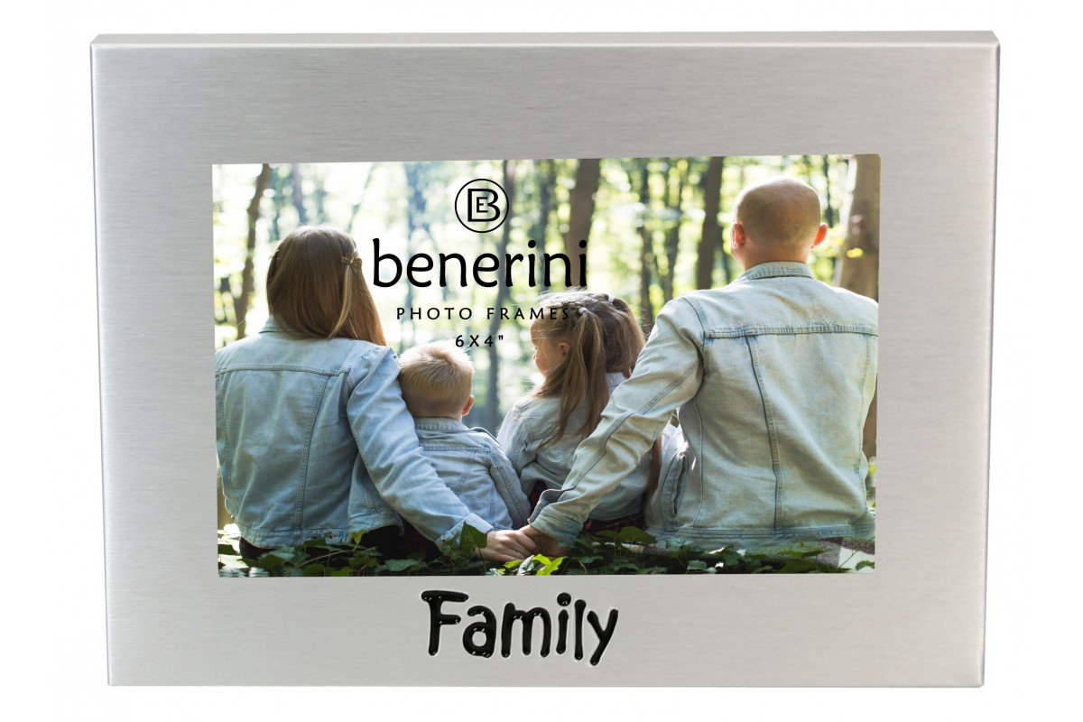 Family Photo Frame Gift Present Benerini Family Photo Frame 6 X 4 15 10 Cm