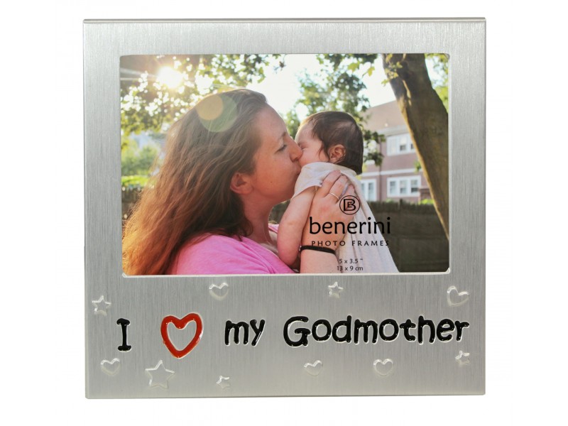 I Love My Godmother Photo Frame - 5 x 3.5" (13 x 9 cm) 