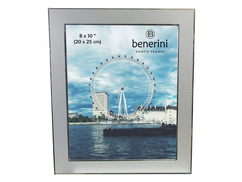 8 x 10 inches Plain Silver Colour Aluminium Photo Frame Gift Present - 041