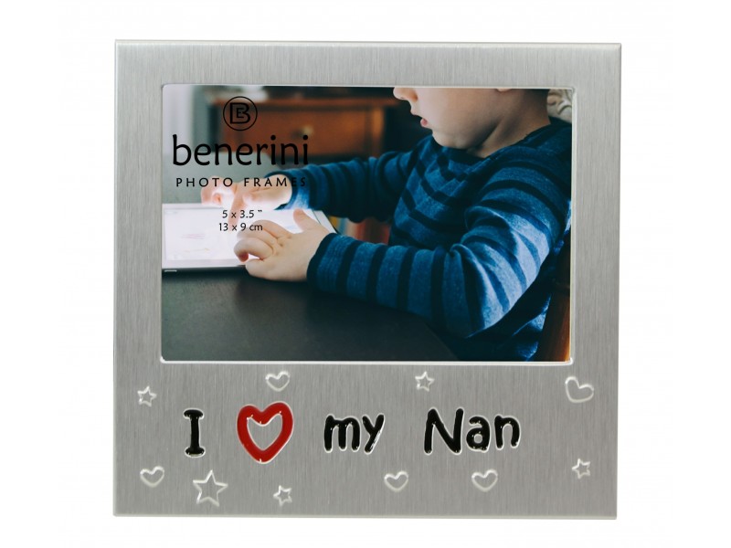 I Love My Nan Photo Frame - 5 x 3.5" (13 x 9 cm) 