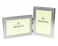 Silver Colour Twin 2 Picture Double Folding Photo Frame Gift Present  - 0055