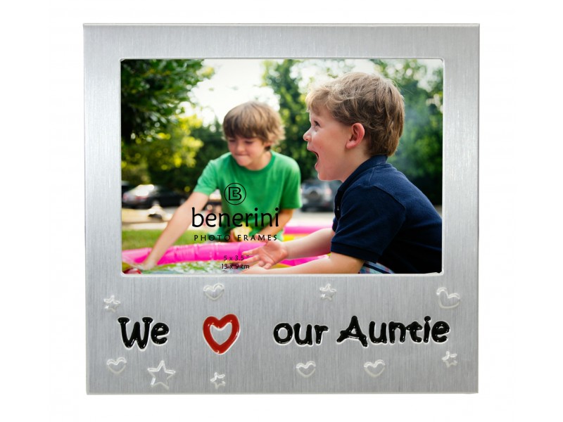 We Love Our Auntie Photo Frame - 5 x 3.5" (13 x 9 cm) 