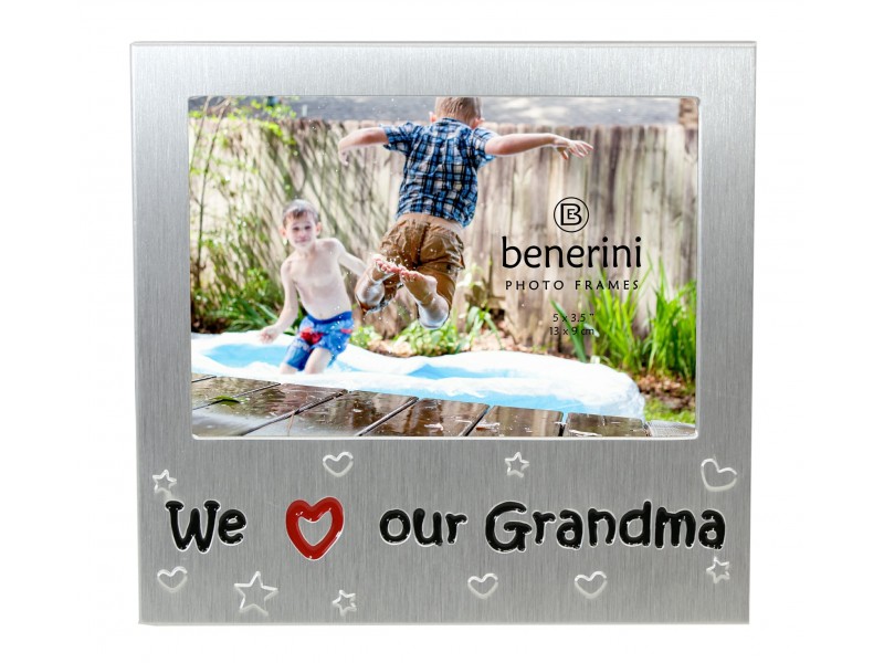 We Love Our Grandma Photo Frame - 5 x 3.5" (13 x 9 cm) 