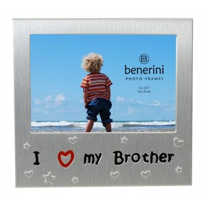 I Love My Brother Photo Frame - 5 x 3.5" (13 x 9 cm) 