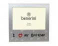 I Love My Brother Photo Frame - 5 x 3.5" (13 x 9 cm) 