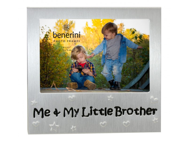 Me and My Little Brother Photo Frame - 5 x 3.5" (13 x 9 cm) 