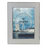 3.5 x 5 inches Plain Silver Colour Aluminium Photo Frame Gift Present - 084