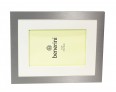 4 x 6 inches Plain Silver Colour Aluminium Photo Frame Gift Present With Mount - 087