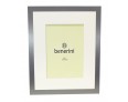5 x 7 inches Plain Silver Colour Aluminium Photo Frame Gift Present With Mount - 088
