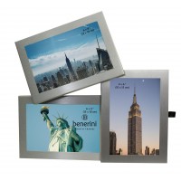 3 Photo Aluminium  Silver Colour Multi Aperture Picture Frame Gift Present - 094