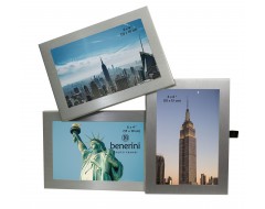 3 Photo Aluminium  Silver Colour Multi Aperture Picture Frame Gift Present - 094