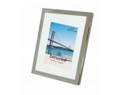Iron Nickel Plated Shiny Dark Silver Colour Photo Frame With Removable Mount - 095