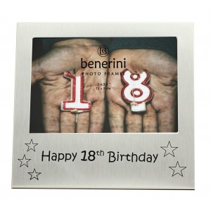 Happy 18th Birthday Photo Frame - 5 x 3.5" (13 x 9 cm) 