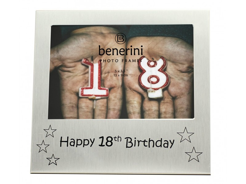 Happy 18th Birthday Photo Frame - 5 x 3.5" (13 x 9 cm) 