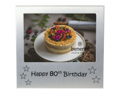 Happy 80th Birthday Photo Frame - 5 x 3.5" (13 x 9 cm) 