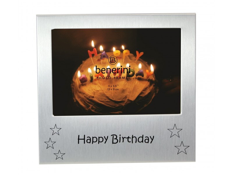 Happy Birthday Photo Frame - 5 x 3.5" (13 x 9 cm) 
