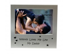 Nobody Loves Me Like My Daddy Photo Frame - 5 x 3.5" (13 x 9 cm) 