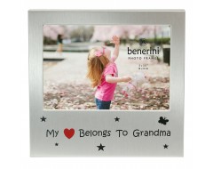 My Heart Belongs To Grandma Photo Frame - 5 x 3.5" (13 x 9 cm) 