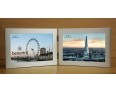 Silver Colour Twin 2 Picture Horizontal Double Folding Photo Frame - 124