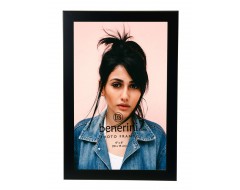 4 x 6 " Satin Black Colour Brushed Aluminium Photo Picture Frame Gift - Portrait or Landscape
