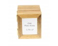 Wooden Oak 5 Picture Concertina Multi Aperture Mini Photo Frame  - 1.75 x 2 inches ( 4.5 x 5.5 cm)